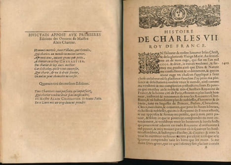 Les oeuvres de Maistre Alain Chartier . CHARTIER Alain
