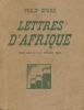 Lettres d'Afrique. Roman social et d'une philosophie légère . SPARK Philip