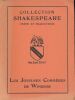 Les joyeuses commères de Windsor . SHAKESPEARE 