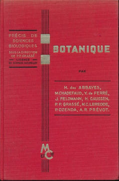 Précis de sciences biologiques : Botanique. Anatomie. Cycles évolutifs. Systématique . COLLECTIF