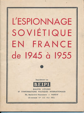  L'espionnage soviétique en France de 1945 à 1955 . GUERRE FROIDE ]