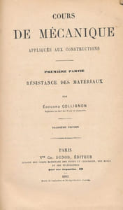 Cours de mécanique appliquée aux constructions. Résistance des matériaux