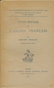 Petite syntaxe de l'ancien français