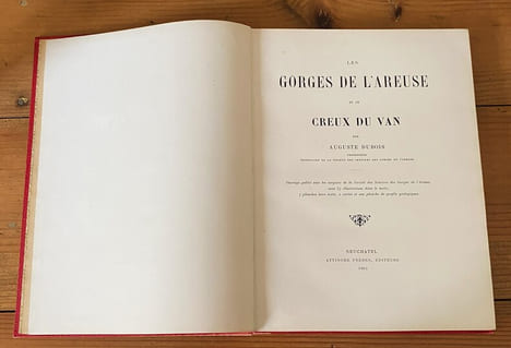 Les gorges de l'Areuse et le Creux du Van . Auguste Dubois