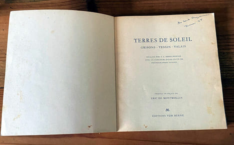 Terres de Soleil - Grisons-Tessin-Valais . F.A. Roedelberger