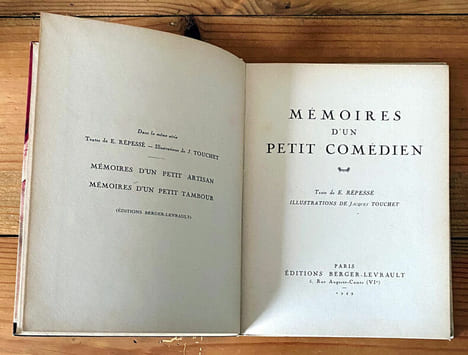 Mémoires d'un petit comédien . E. Répessé