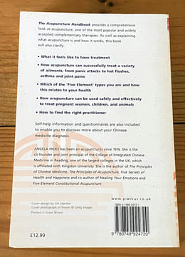 The acupuncture Handbook. Angela Hicks