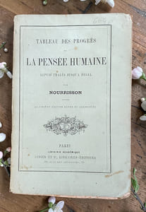 Tableau des progrès de la pensée humaine depuis Thalès jusqu'à Hegel