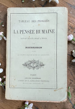 Tableau des progrès de la pensée humaine depuis Thalès jusqu'à Hegel. undefined