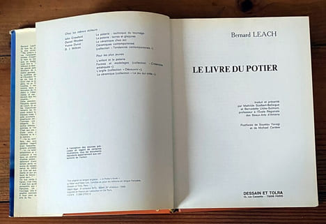 Le livre du potier . Bernard Leach