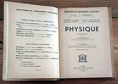 Manuel scolaire : Physique 4ème industrielle