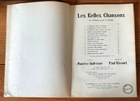 Partitions : Les belles chansons de l'Enfance et de la Famille