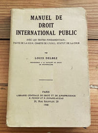 Manuel de droit international public