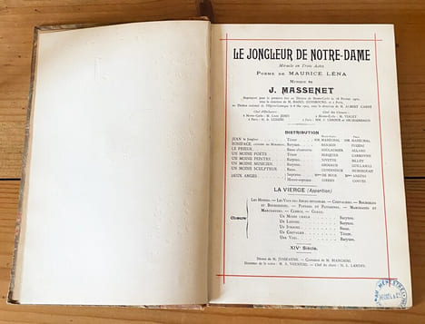 Le jongleur de Notre-Dame
. MASSENET Jules