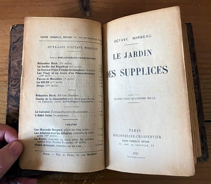 Le jardin des Supplices
. Octave Mirbeau
