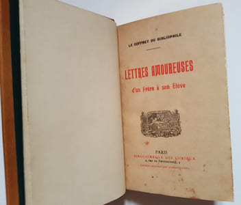 Lettre amoureuse d'un Frère à son élève.
