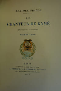 Le Chanteur de Kymé, illustré par Maurice Lalau.