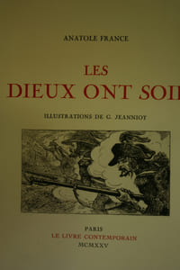 Les Dieux ont soif, illustré par Georges Jeanniot.