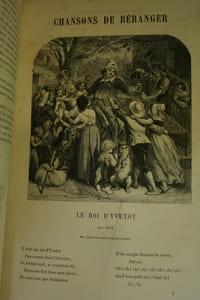 Chansons de P.-J. de Béranger anciennes et posthumes, nouvelle édition populaire, illustrée de 161 dessins et vignettes.