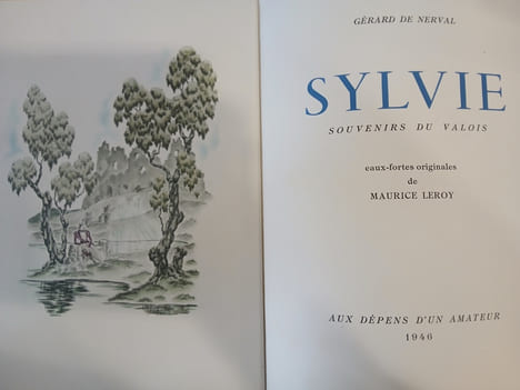 Sylvie, Souvenirs du Valois, Eaux-fortes de Maurice Leroy.. NERVAL Gérard de.