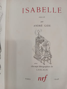 Isabelle, illustré par Élie Lascaux.. GIDE André.