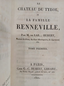 Le Château du Tyrol ou La Famille Renneville (2vol).
