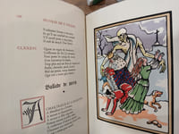 Les Oeuvres de Maistre Françoys Villon, Les Lais, Le Testament, Poésies Diverses,
illustrées par les bois gravés de Ch. Picart le Doux.