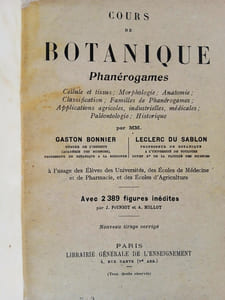 Cours de Botanique (2vol), Phanérogames - Cryptogames, avec plus de 3700 figures.