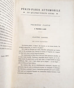Pékin-Paris Automobile en Quatre-vingt jours.