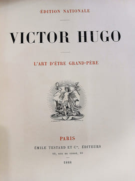 L'Art d'être grand-père.. HUGO Victor.