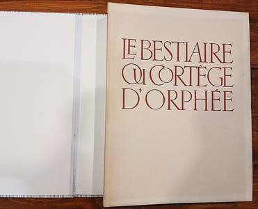 Le Bestiaire ou Cortège d'Orphée, illustré par Tavy NOTTON.