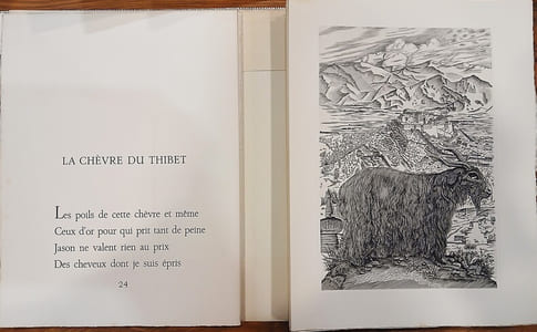 Le Bestiaire ou Cortège d'Orphée, illustré par Tavy NOTTON.