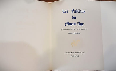 Les Fablaux du Moyen-Age, illustrés par Lucy Boucher.