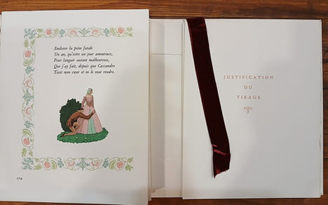 Les Amours (3vol), illustrés par les aquarelles en couleurs de André Édouard Marty.. RONSARD Pierre de.