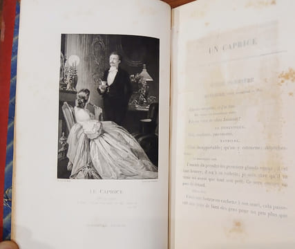 Œuvres complètes de Alfred de Musset(11vol), ornée de 28 gravures d'après les dessins de Bida.. MUSSET Alfred de.