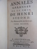 Annales galantes de Henri second.. LUSSAN Marguerite de