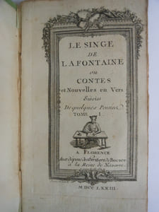 Le Singe de la Fontaine ou Contes et Nouvelles en Vers, suivies de quelques poésies. (T1)