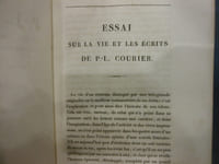 Oeuvres complètes de Paul-Louis Courier.