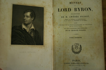 Oeuvres de Lord Byron (6vol), accompagnées de 10 planches gravées.