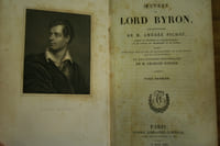 Oeuvres de Lord Byron (6vol), accompagnées de 10 planches gravées.