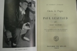 Choix de Pages de Paul Léautaud, avec une introduction, des illustrations et des documents bibliographiques.. André ROUVEYRE.