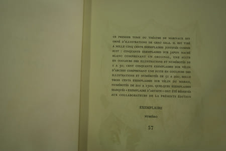 Théâtre de Marivaux (2vol), illustré par les bois en couleurs de Grau Sala.