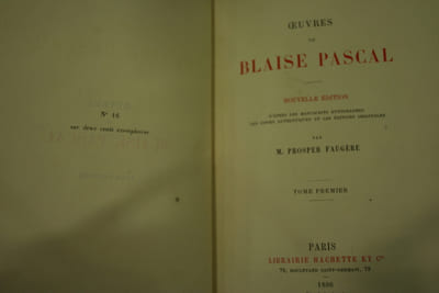 Oeuvres de Blaise Pascal, Les Provinciales (2vol), d'après les manuscrits autographes, les copies authentiques et les éditions originales.