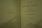 Oeuvres de Blaise Pascal, Les Provinciales (2vol), d'après les manuscrits autographes, les copies authentiques et les éditions originales.. PASCAL ...