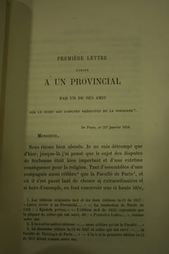 Oeuvres de Blaise Pascal, Les Provinciales (2vol), d'après les manuscrits autographes, les copies authentiques et les éditions originales.. PASCAL ...