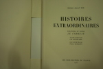 Histoires Extraordianires, précédées du poème Le Corbeau, illustré par les eaux-fortes de Paul Lemagny.. POË Edgar-Allan.