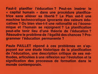 Faut-il planifier l'éducation