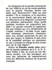 Table Rase - 3 mai 30 juin 1968