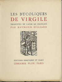 Les Bucoliques - traduites de latin en français par Raymond Billiard