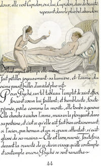 Amour et Psyché. Edition enrichie d'une Préface, de Notes et du Texte latin, manuscrite, ornée et illustrée de compositions originales en couleurs gravées à l'eau-forte par André Lambert